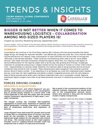 Bigger is Not Better When it Comes to Warehousing Logistics