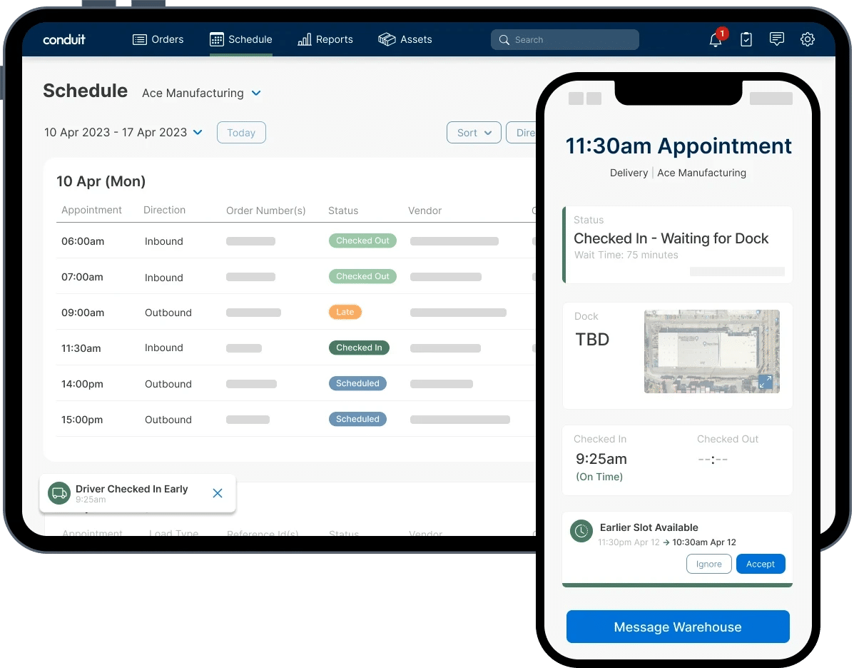 Dock Yard Management Software Conduit